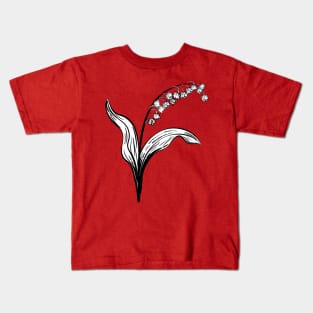 Vintage Lily Of The Valley Kids T-Shirt